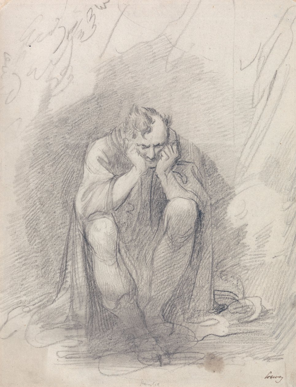Timon von Athen vor seiner Höhle von Richard Cosway
