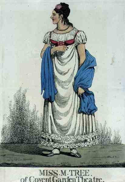 Miss M. Tree vom Covent Garden Theatre, verlegt von Thomas McLean von Richard Dighton