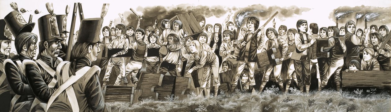 1797 wurden Truppen gerufen, um randalierende Schüler in Rugby zu beruhigen von Richard Hook