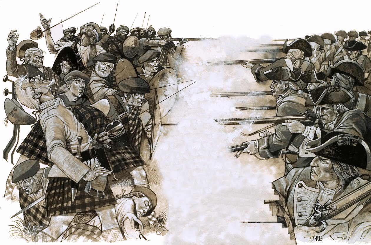 Die Schlacht von Culloden von Richard Hook