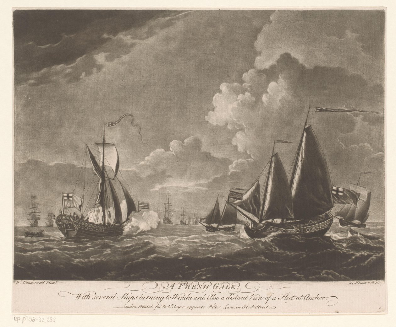Flotte auf unruhiger See von Richard Houston