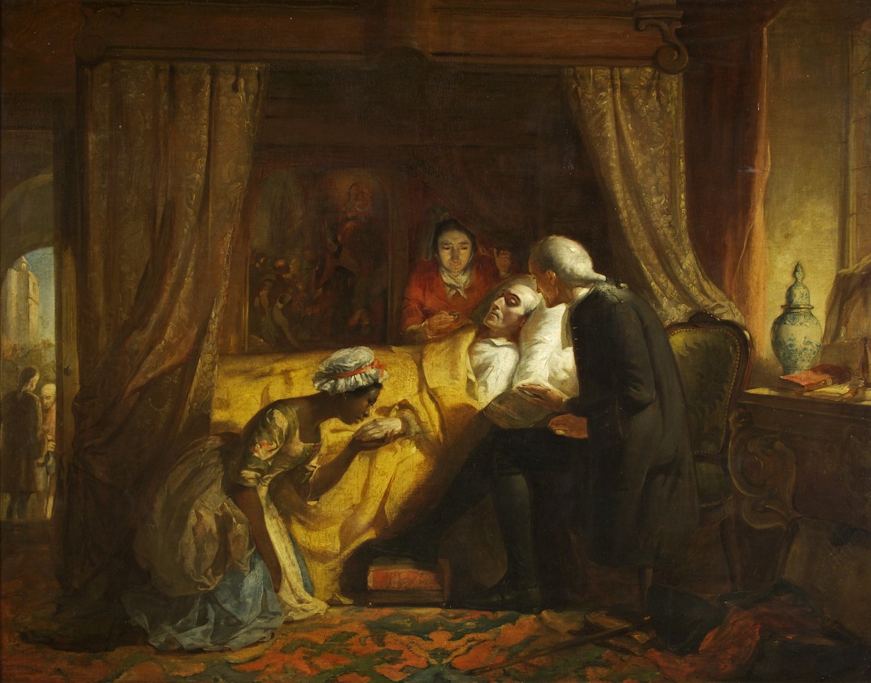 Der Tod von Edward Colston, ca. 1844 von Richard J. Lewis