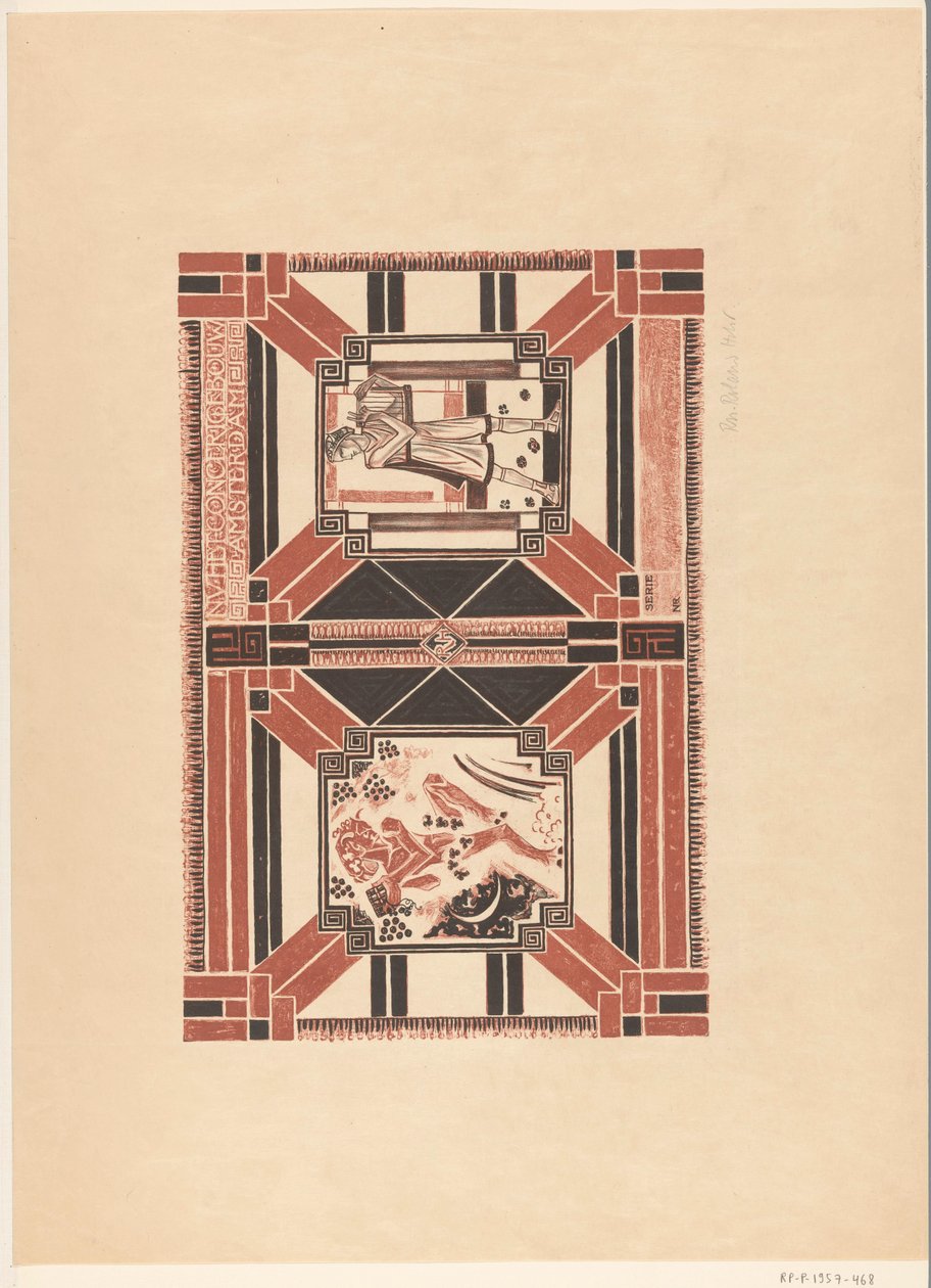 Umschlagentwurf für: Programm des Concertgebouw Amsterdam von Richard Nicolaüs Roland Holst (signed by artist)