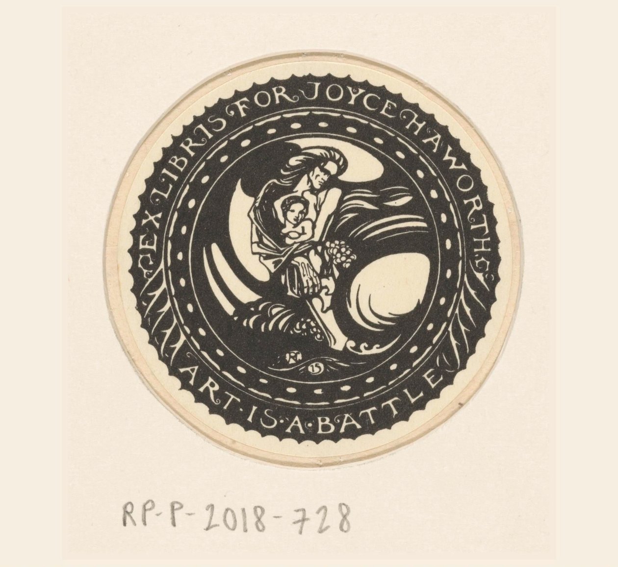 Ex Libris von Joyce Haworth von Richard Nicolaüs Roland Holst