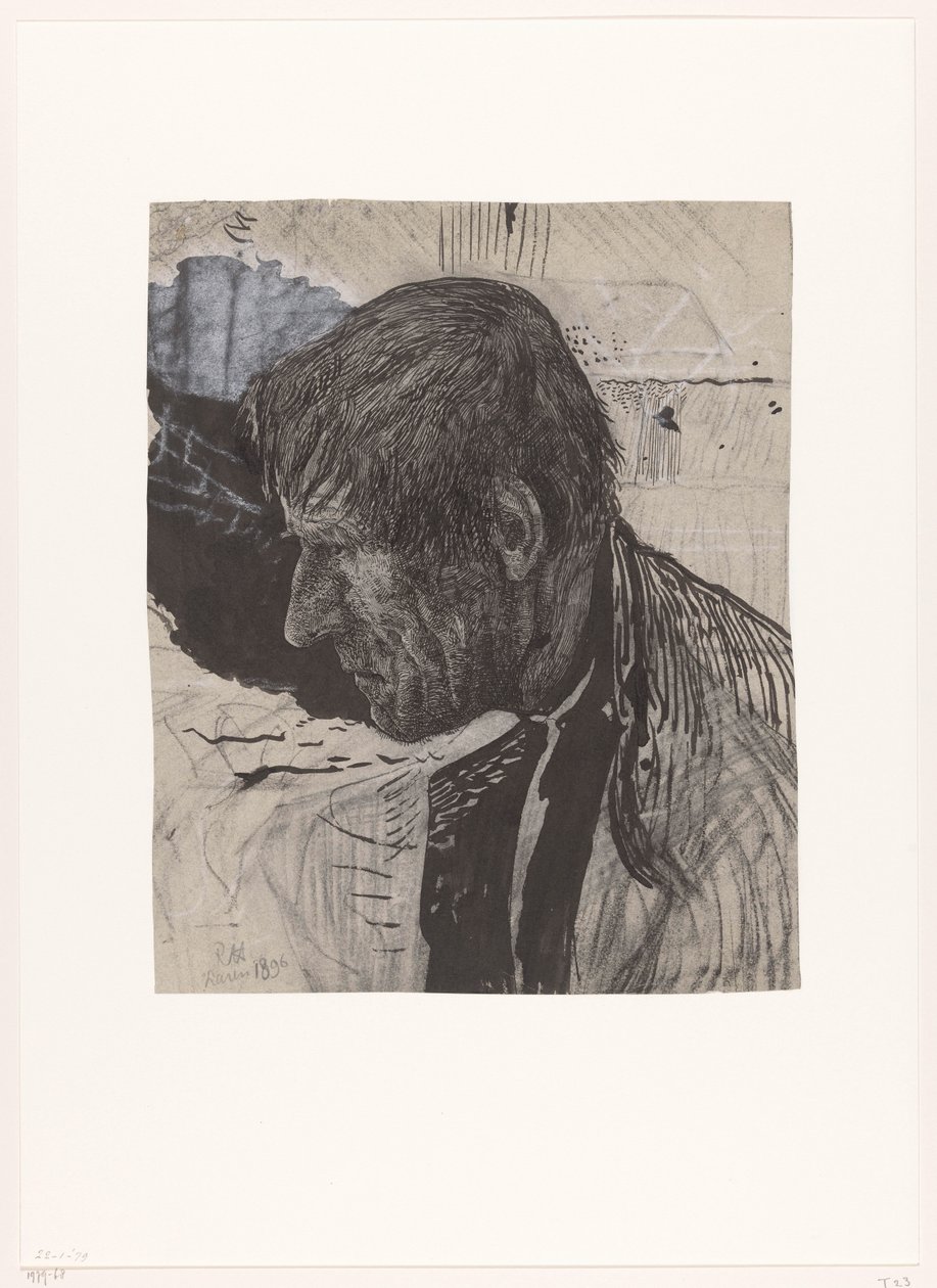Kopf eines Mannes von der Seite von Richard Nicolaüs Roland Holst