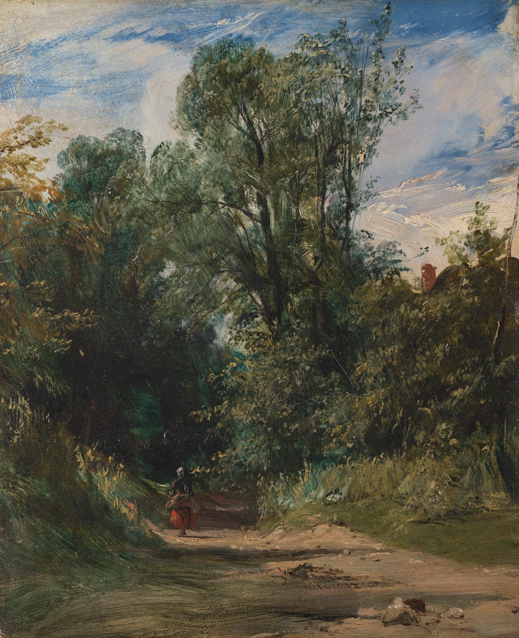 Ein bewaldeter Weg von Richard Parkes Bonington