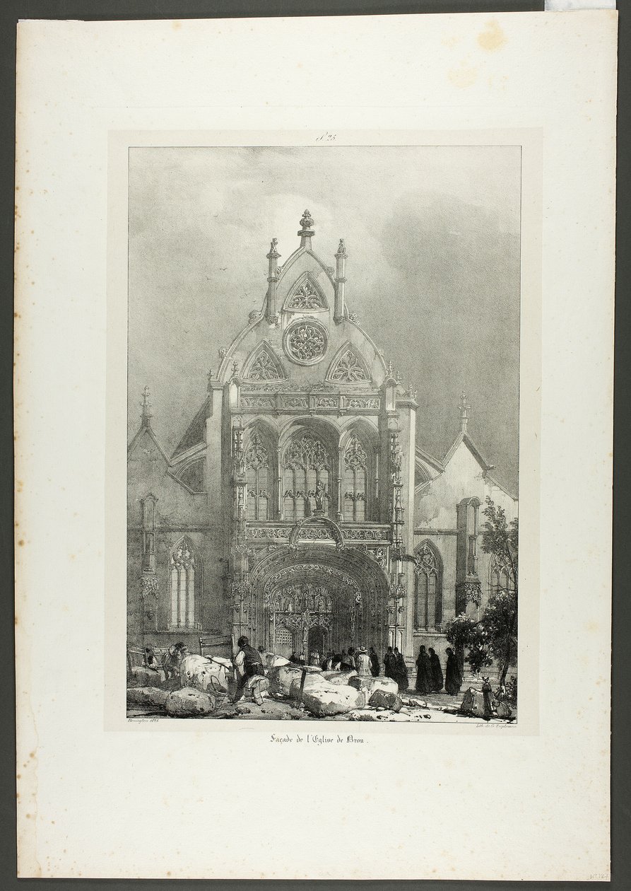 Fassade der Kirche von Brou von Richard Parkes Bonington