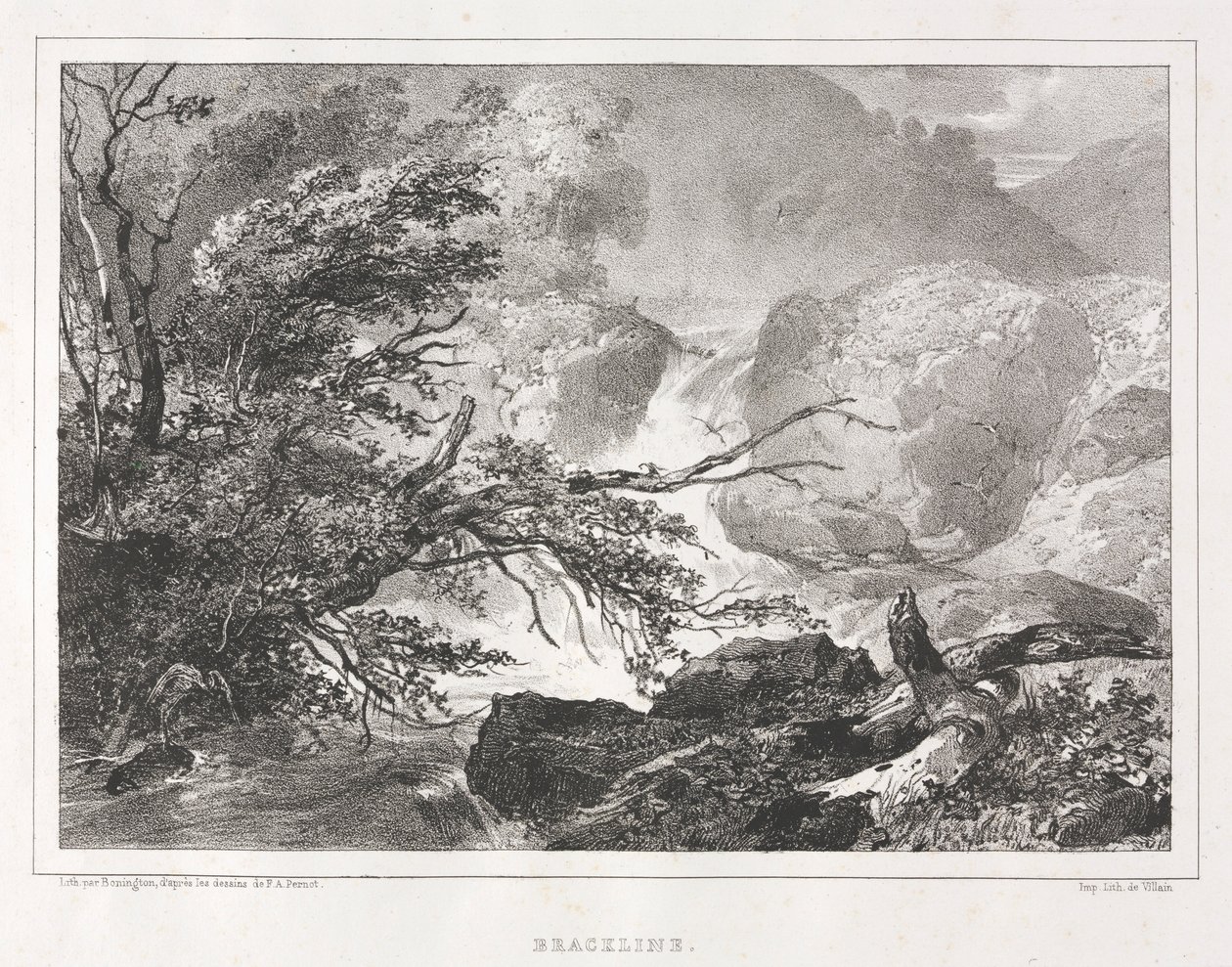 Malerische Ansichten von Schottland: Brackline, 1826 von Richard Parkes Bonington