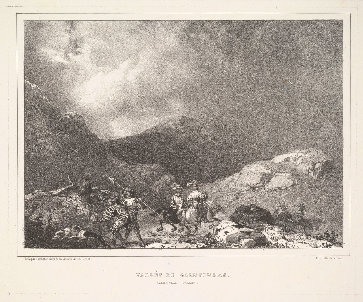 Glenfinlas-Tal, 1826 von Richard Parkes Bonington