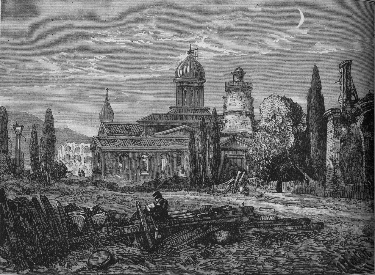 Eine Straße in Sebastopol nach der Belagerung, um 1880 von Richard Principal Leitch