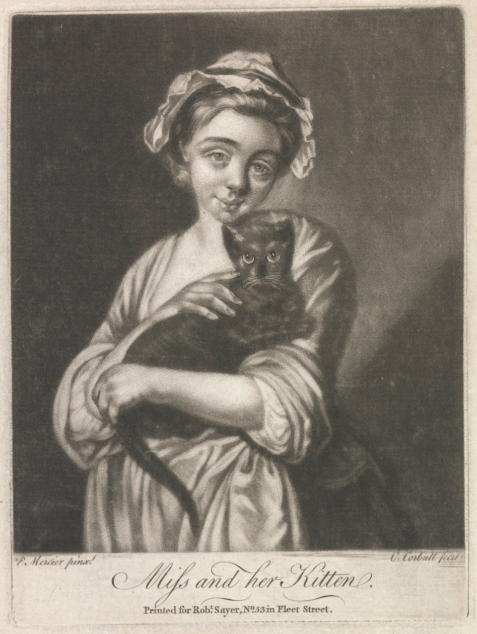 Fräulein und ihr Kätzchen (Landleben) von Richard Purcell