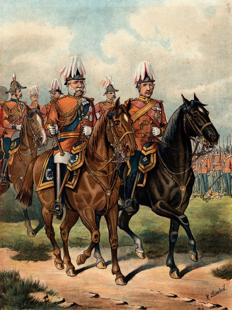 George William Frederick Charles, 2. Herzog von Cambridge, britischer Soldat, um 1885 von Richard Simkin