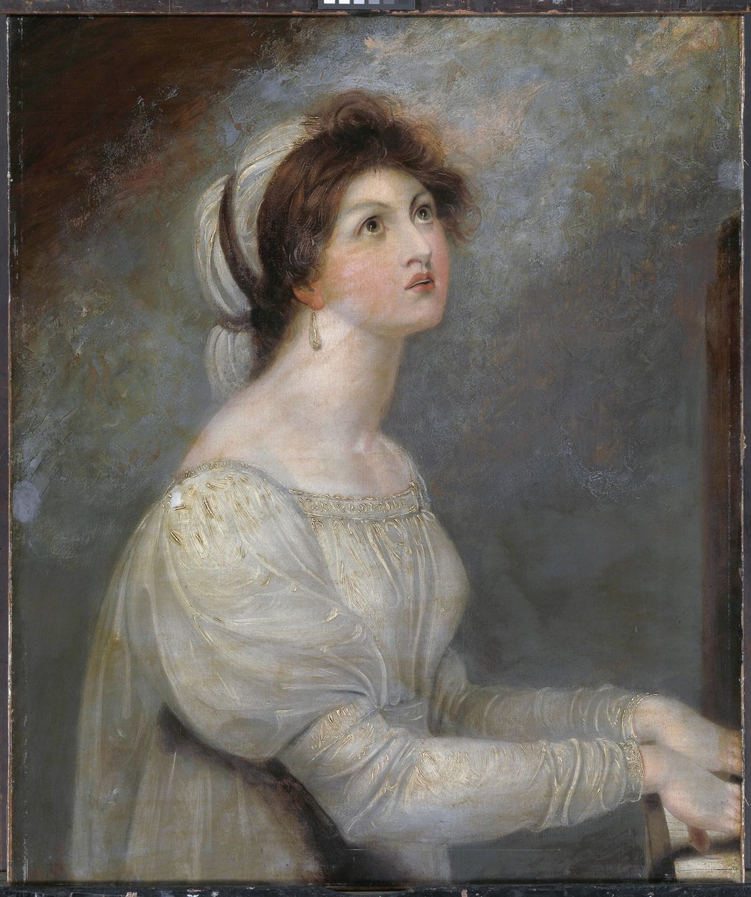 Lady Hamilton als Heilige Cäcilia von Richard Westall