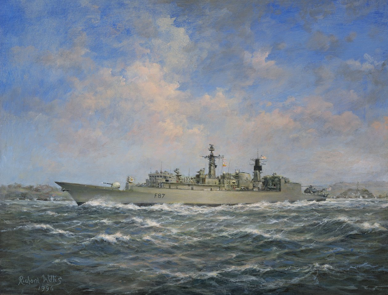 H.M.S. Chatham Typ 22 (Batch 3) Fregatte, 1996 von Richard Willis
