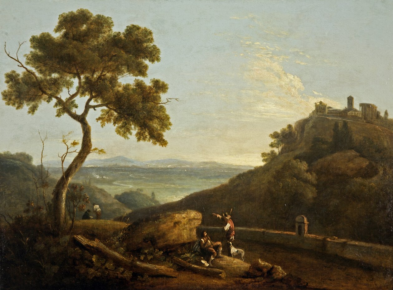 Der Tempel der Sibylle und die Campagna, Tivoli, Italien von Richard Wilson