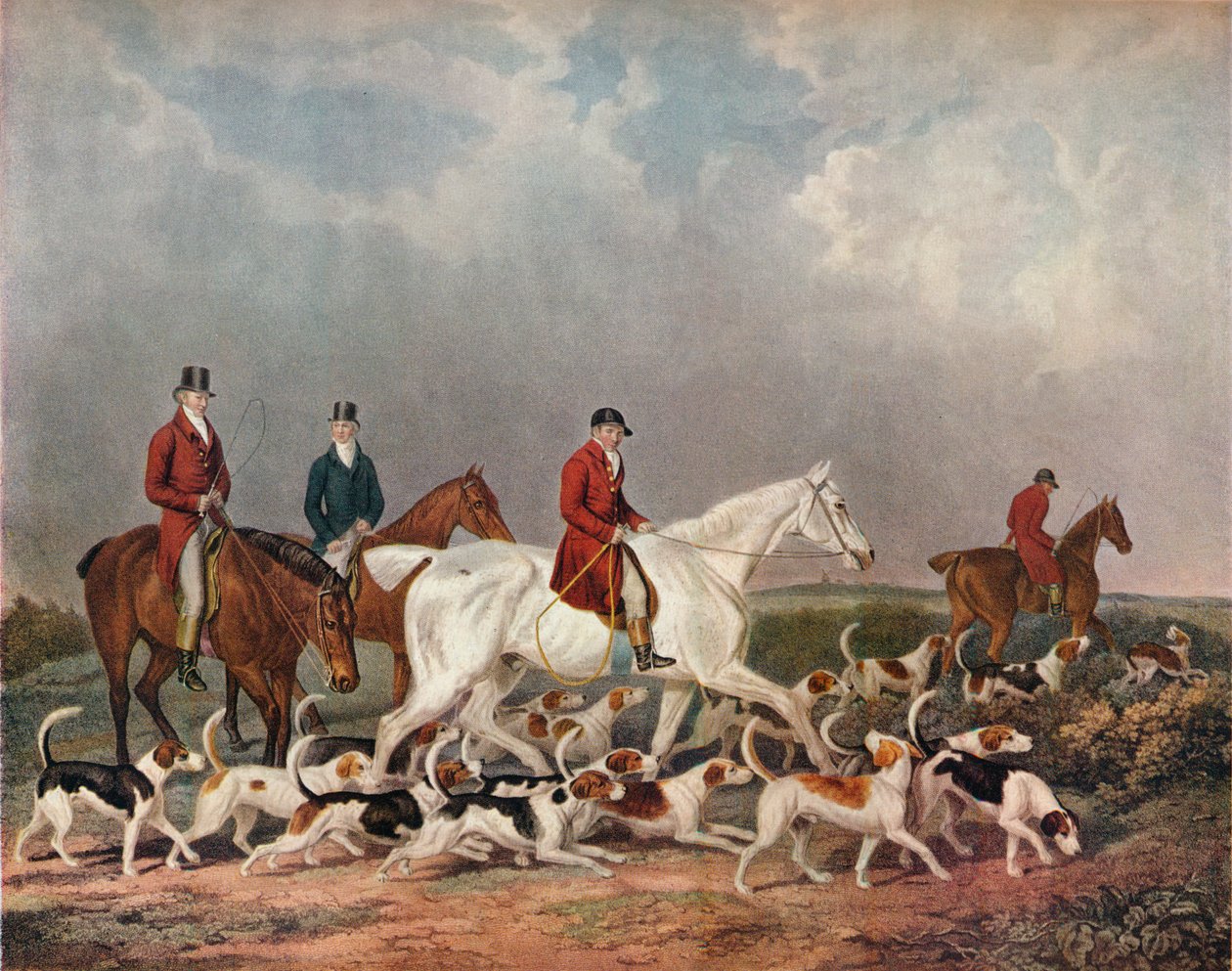 Die Hirschhunde des Earl of Derby, um 1823 von Richard Woodman