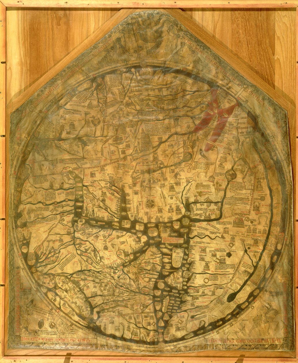 Mappa Mundi, ca. 1290 von Richard of Haldingham