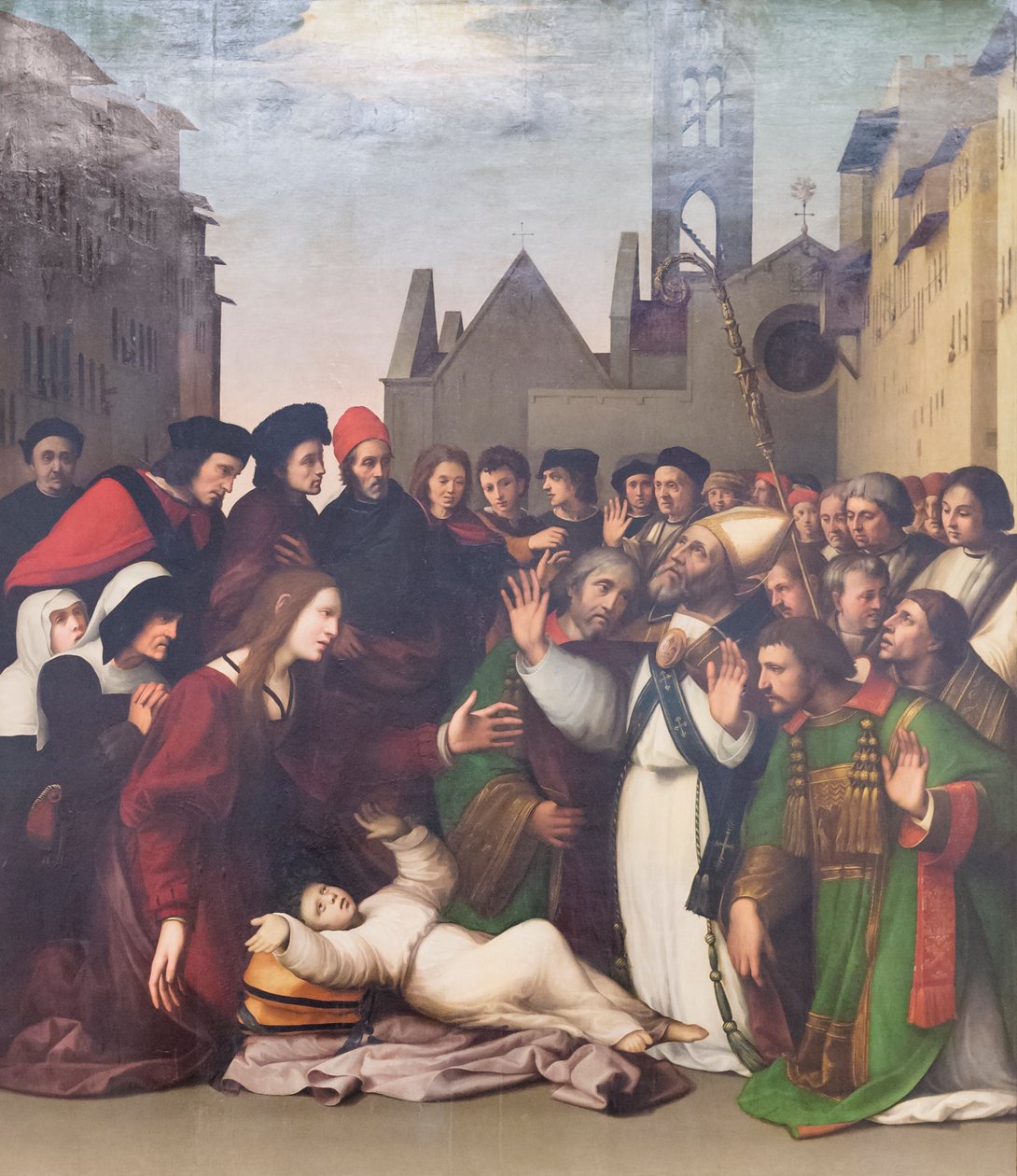 Der heilige Zenobius erweckt einen Jungen von den Toten von Ridolfo Ghirlandaio