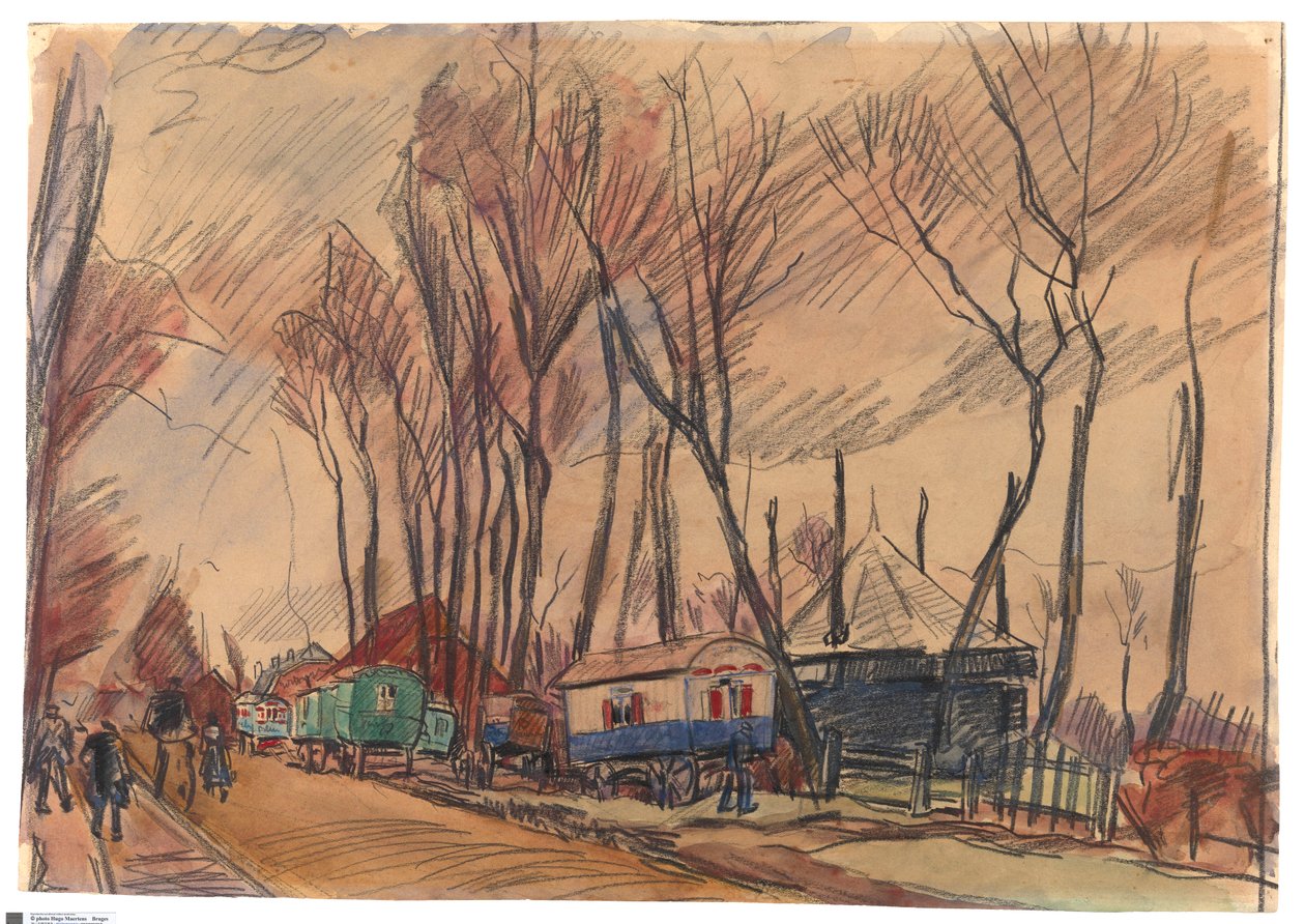 Straße im Regen - Amersfoort von Rik Wouters