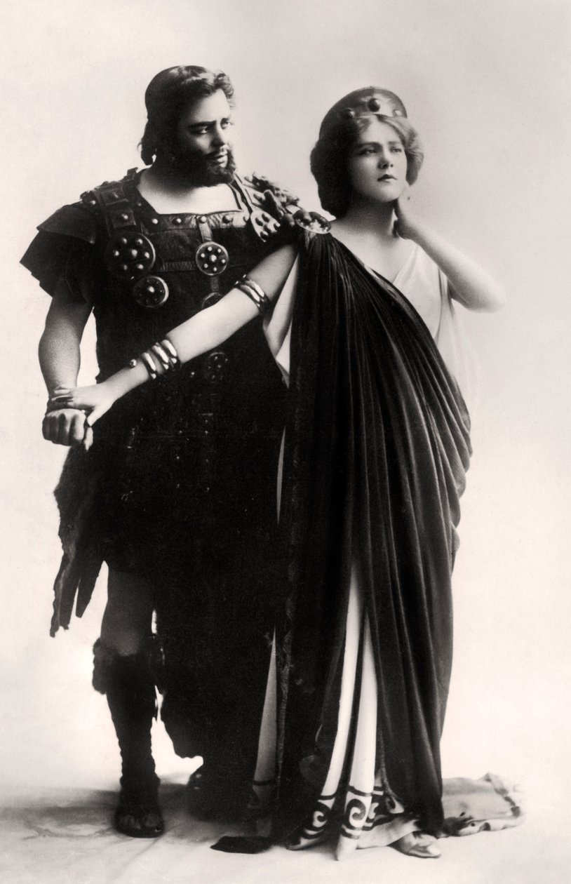 Oscar Asche und Lily Brayton in einer Szene aus The Virgin Goddess, frühes 20. Jahrhundert von Rita Martin