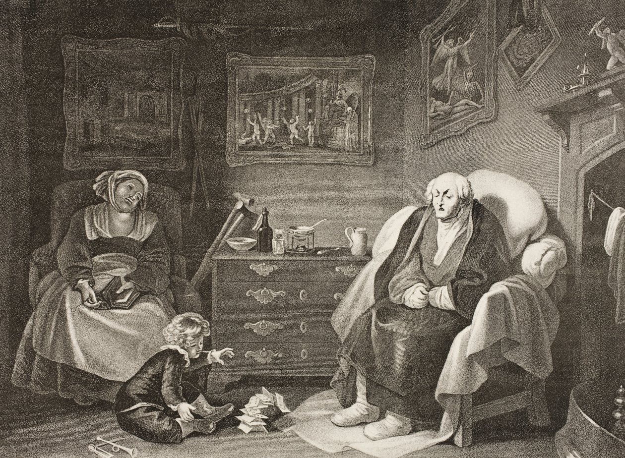 Die sieben Lebensalter des Menschen, siebtes Alter, Akt II, Szene VII, aus 