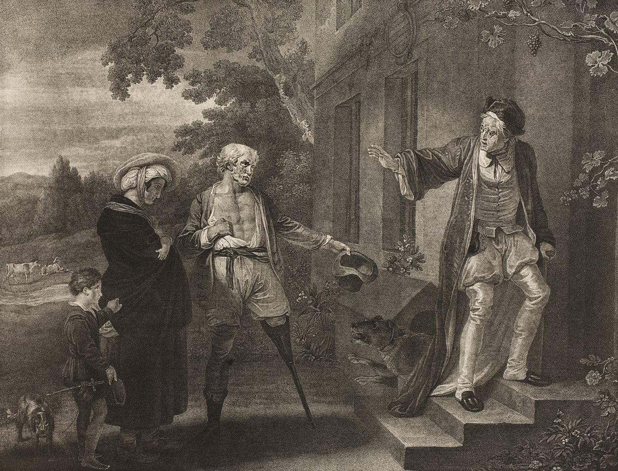 Die sieben Lebensalter des Menschen, sechstes Alter, Akt II, Szene VII, aus 