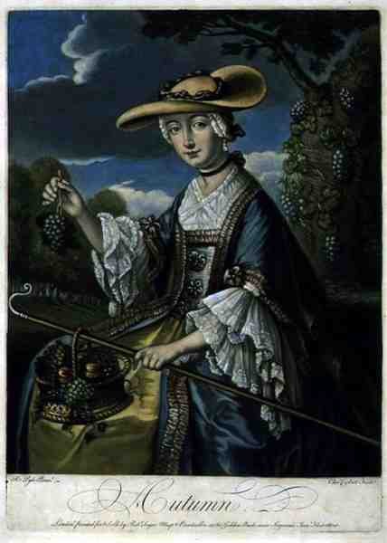 Herbst, graviert von C. Corbutt (Richard Purcell), veröffentlicht von Robert Sayer, ca. 1760 von Robert (after) Pyle