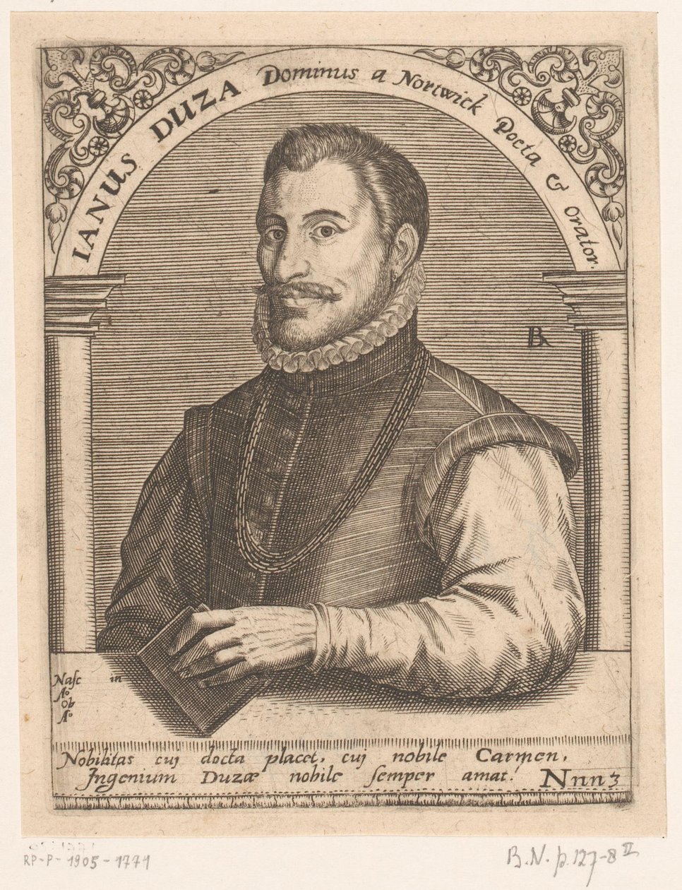 Porträt von Janus Dousa von Robert Boissard