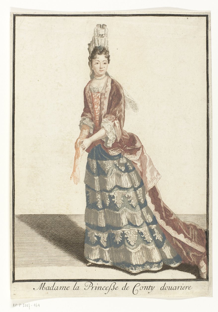 Porträt von Marie Anne de Bourbon von Robert Bonnart (possibly)