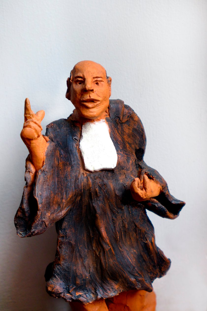 Anwalt in Robe, plädierend, 20. Jahrhundert von Robert Bousquet