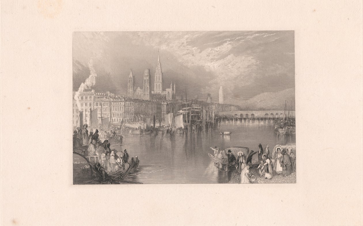 Rouen, Blick flussaufwärts von Robert Brandard