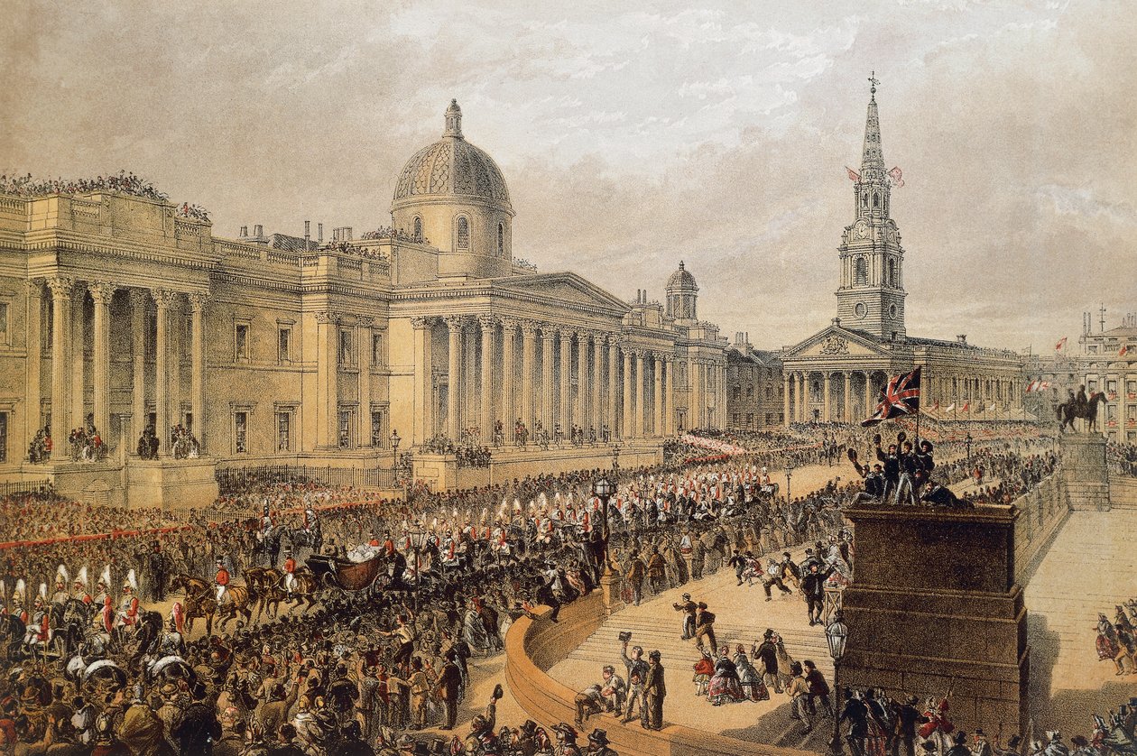 Hochzeitsprozession von Edward VII. und Prinzessin Alexandra von Dänemark, London von Robert Charles Dudley