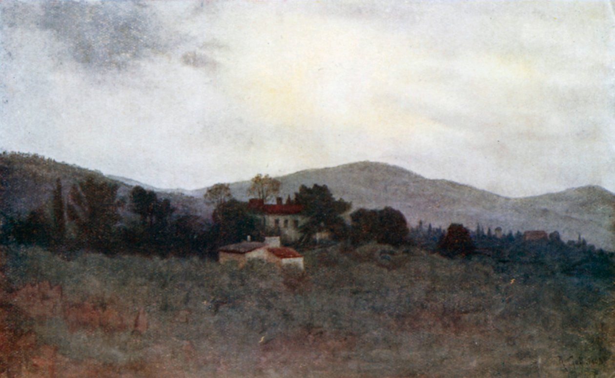 Studie der toskanischen Olivengärten von Robert Charles Goff