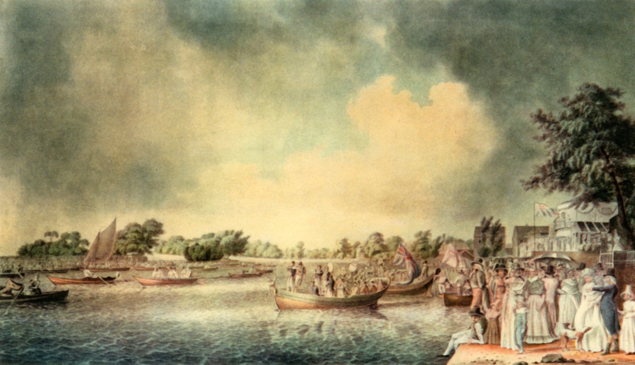 Ein Ruderwettkampf in Richmond von Robert Clevely