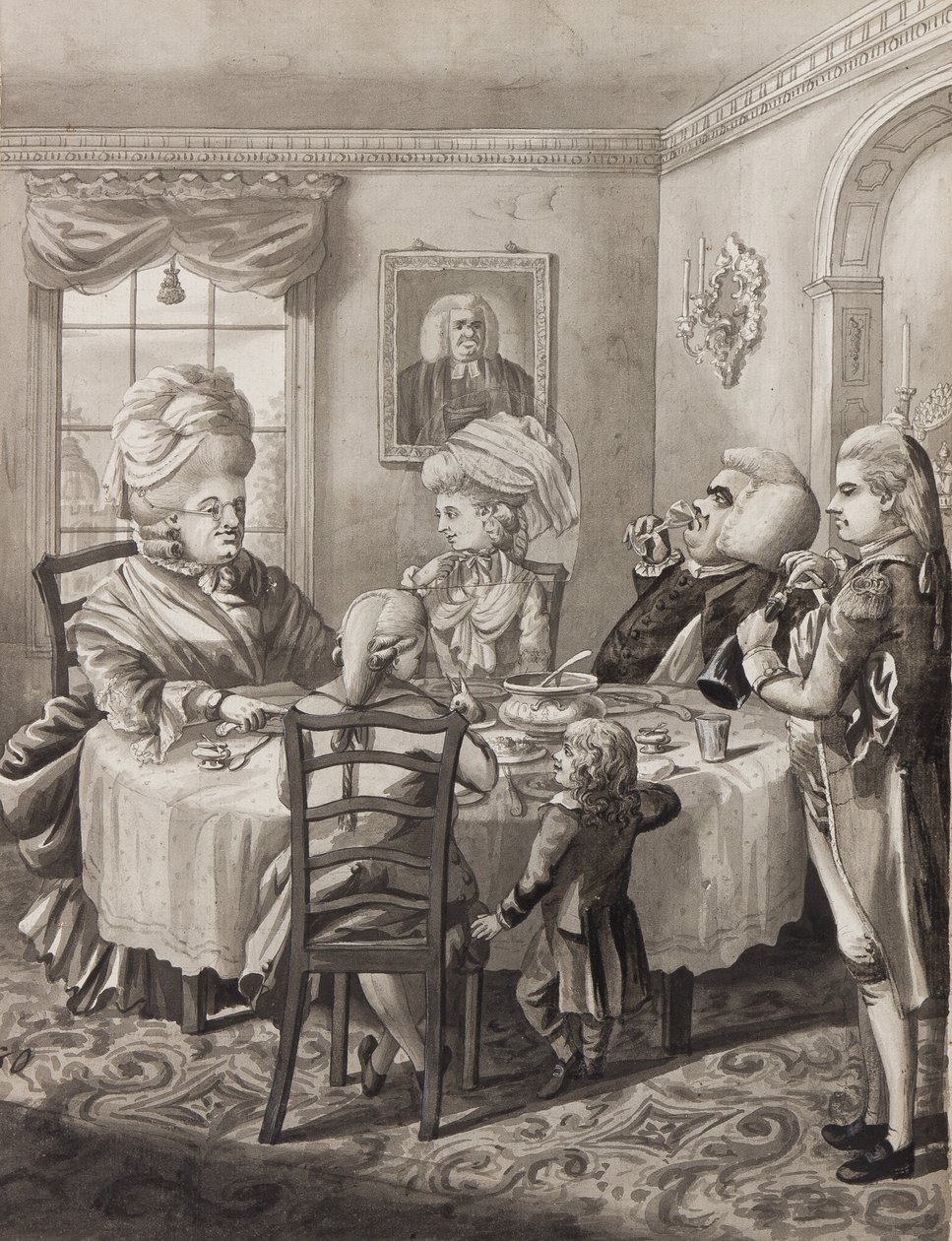Ein Meisterpfarrer mit gutem Einkommen, 1782 von Robert Dighton