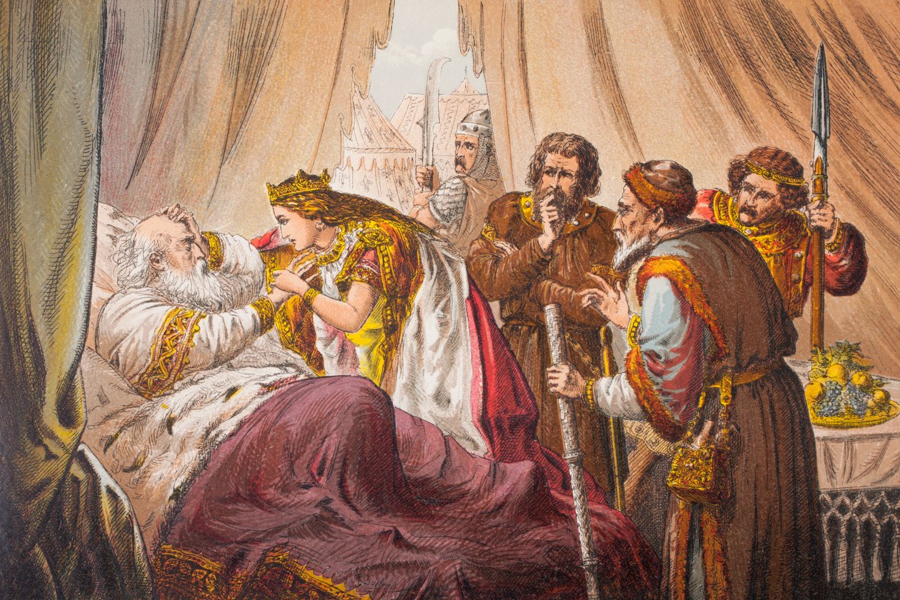 Cordelia spricht in König Lear, Akt IV, Szene VII, 