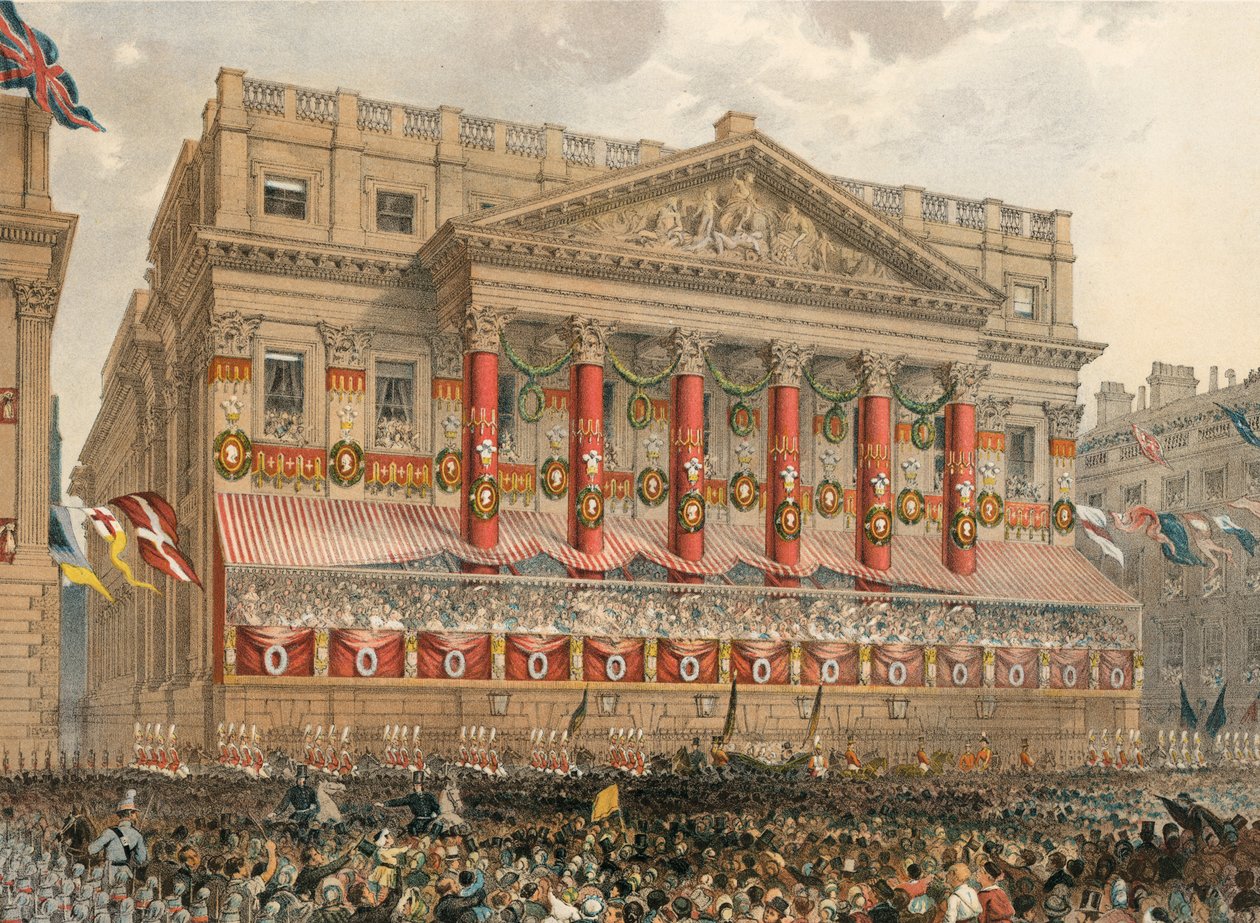 Das Mansion House, 7. März 1863 (Gravur) von Robert Dudley