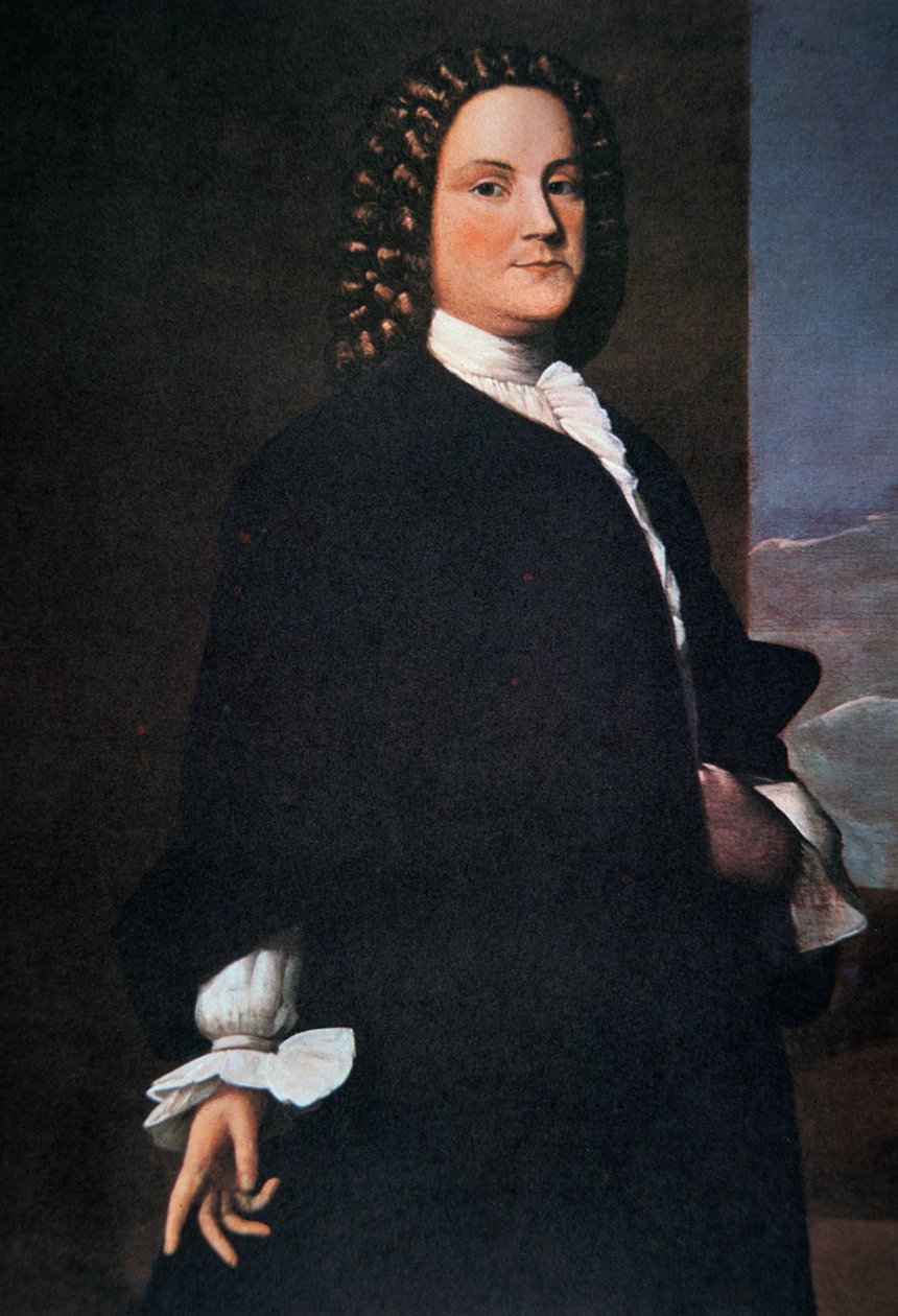 Benjamin Franklin in seinen frühen 40ern von Robert Feke