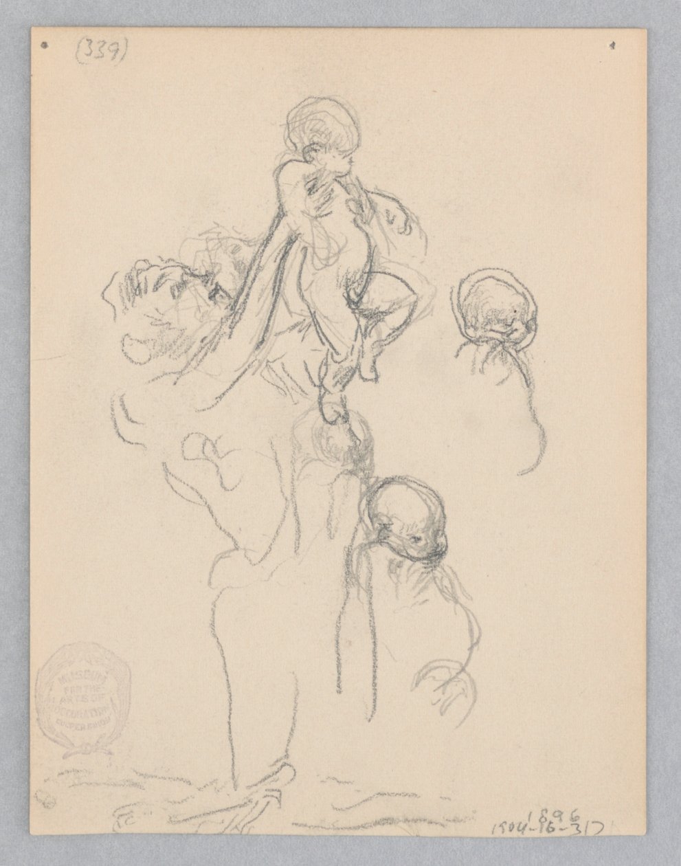 Studie für eine tanzende Frau, "Stimmungen zur Musik," Mendelssohn Glee Club, New York, NY von Robert Frederick Blum