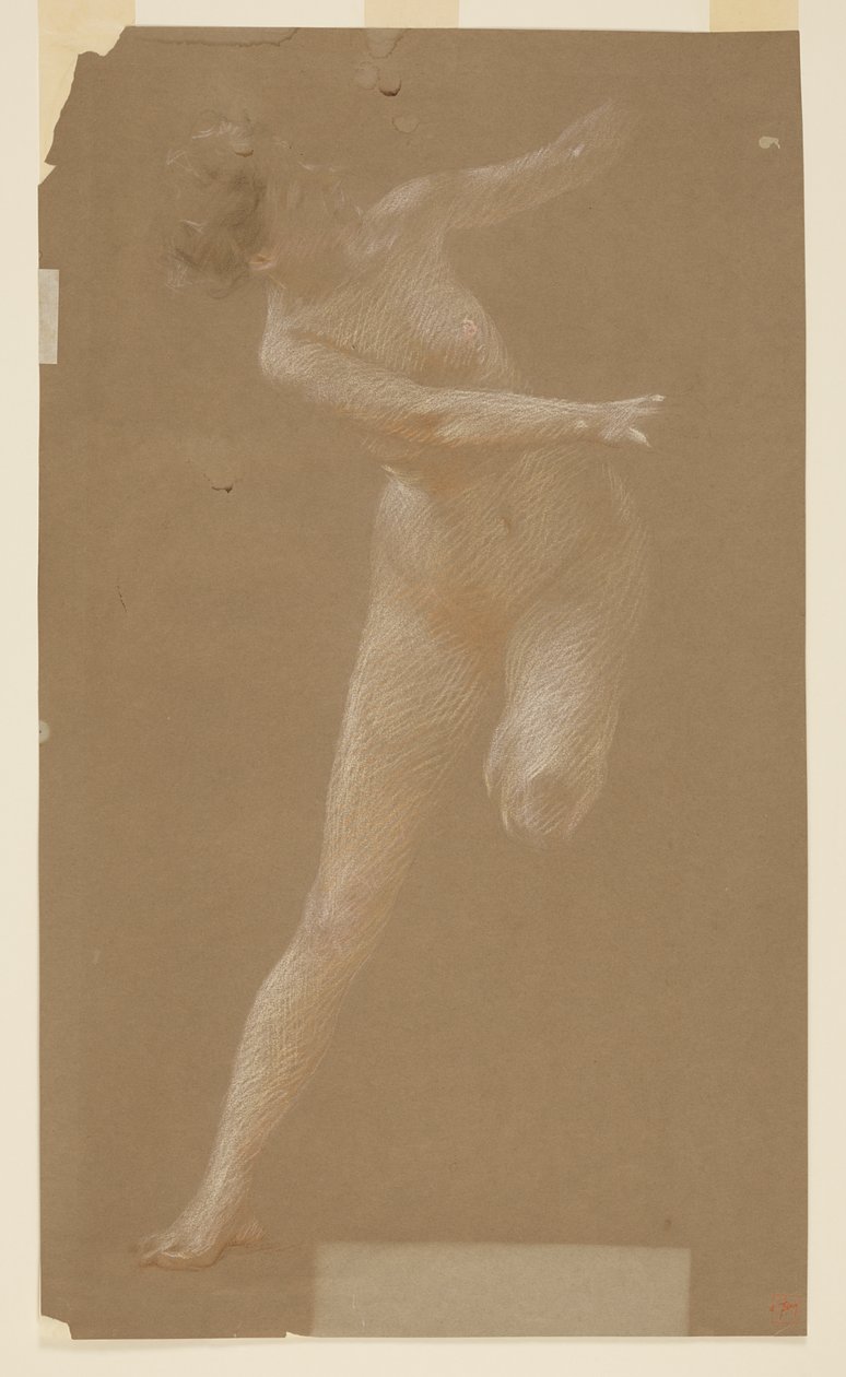 Studie für die linke Mänade, „Weinfest“, Mendelssohn Glee Club, New York, NY von Robert Frederick Blum