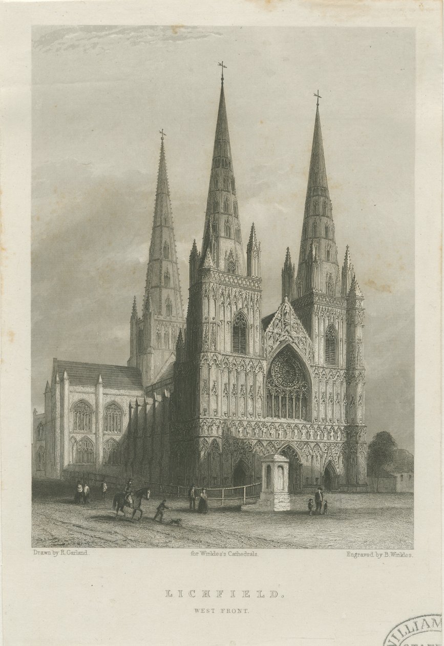 Lichfield Kathedrale - Westfront von Robert Garland