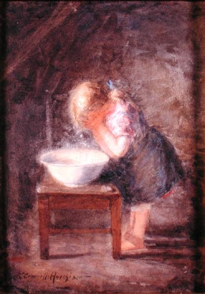 Die Morgentoilette, ca. 1900 von Robert Gemmell Hutchison