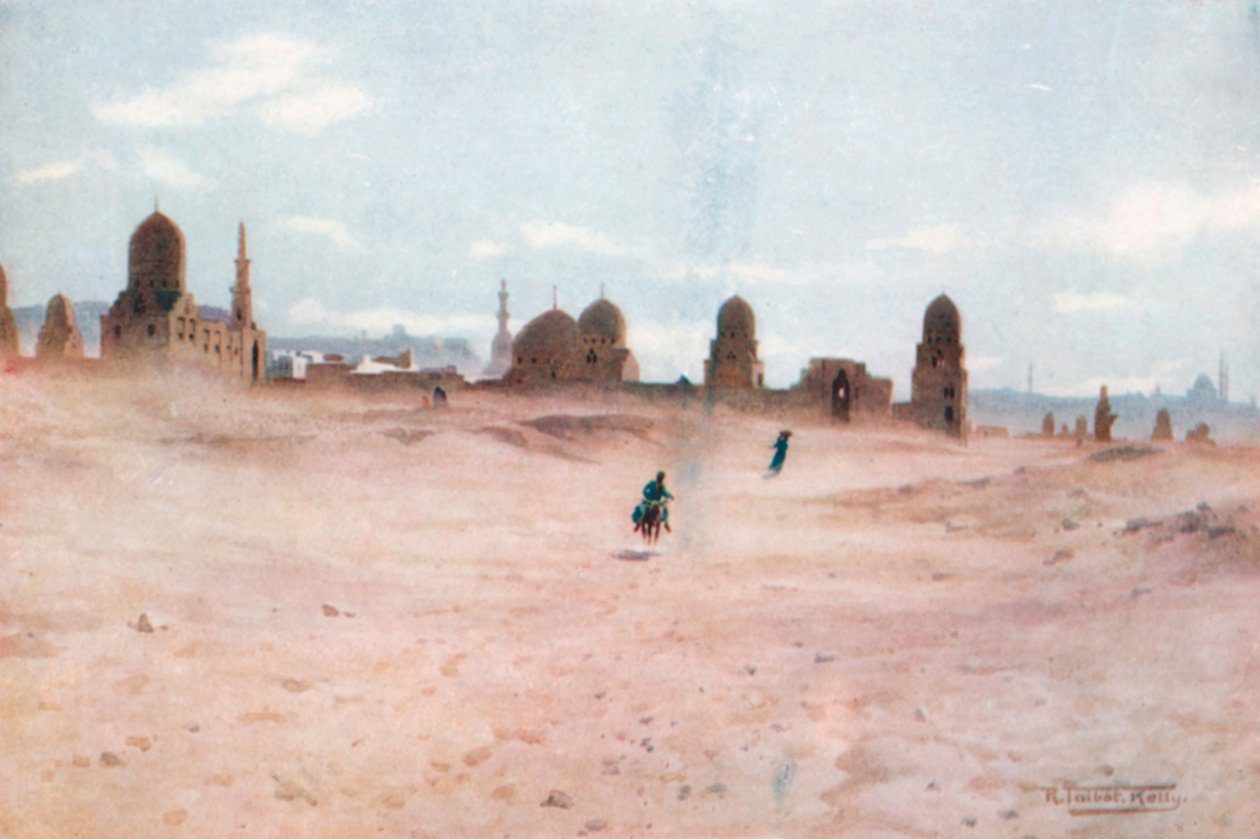 Ein staubiger Tag bei den Gräbern der Kalifen von Robert George Talbot Kelly