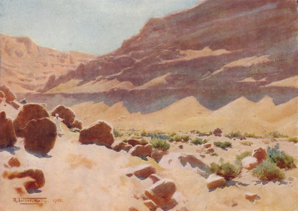 Ein Wady in den Mokattam-Hügeln, ca. 1880, 1904 von Robert George Talbot Kelly