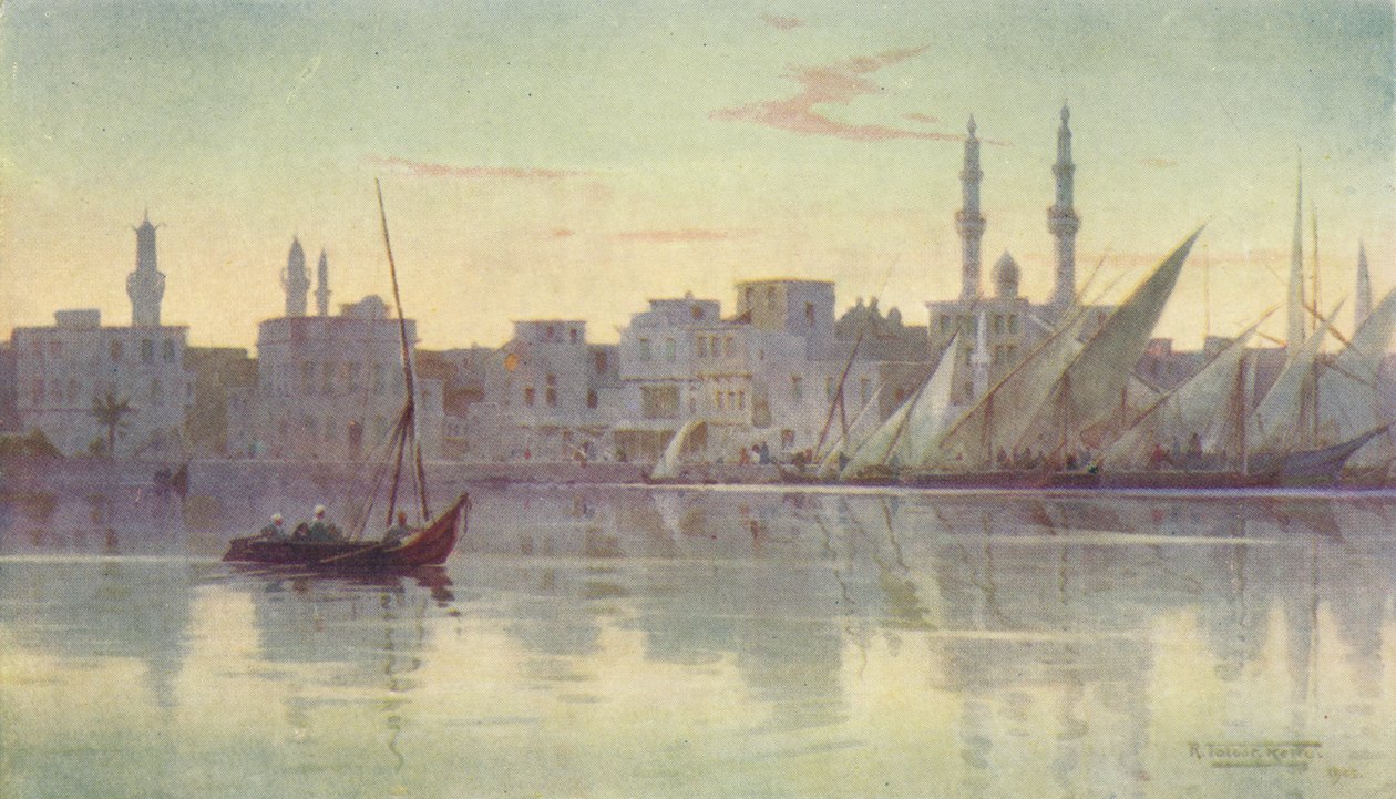 Früher Morgen in Damietta, ca. 1880, 1904 von Robert George Talbot Kelly