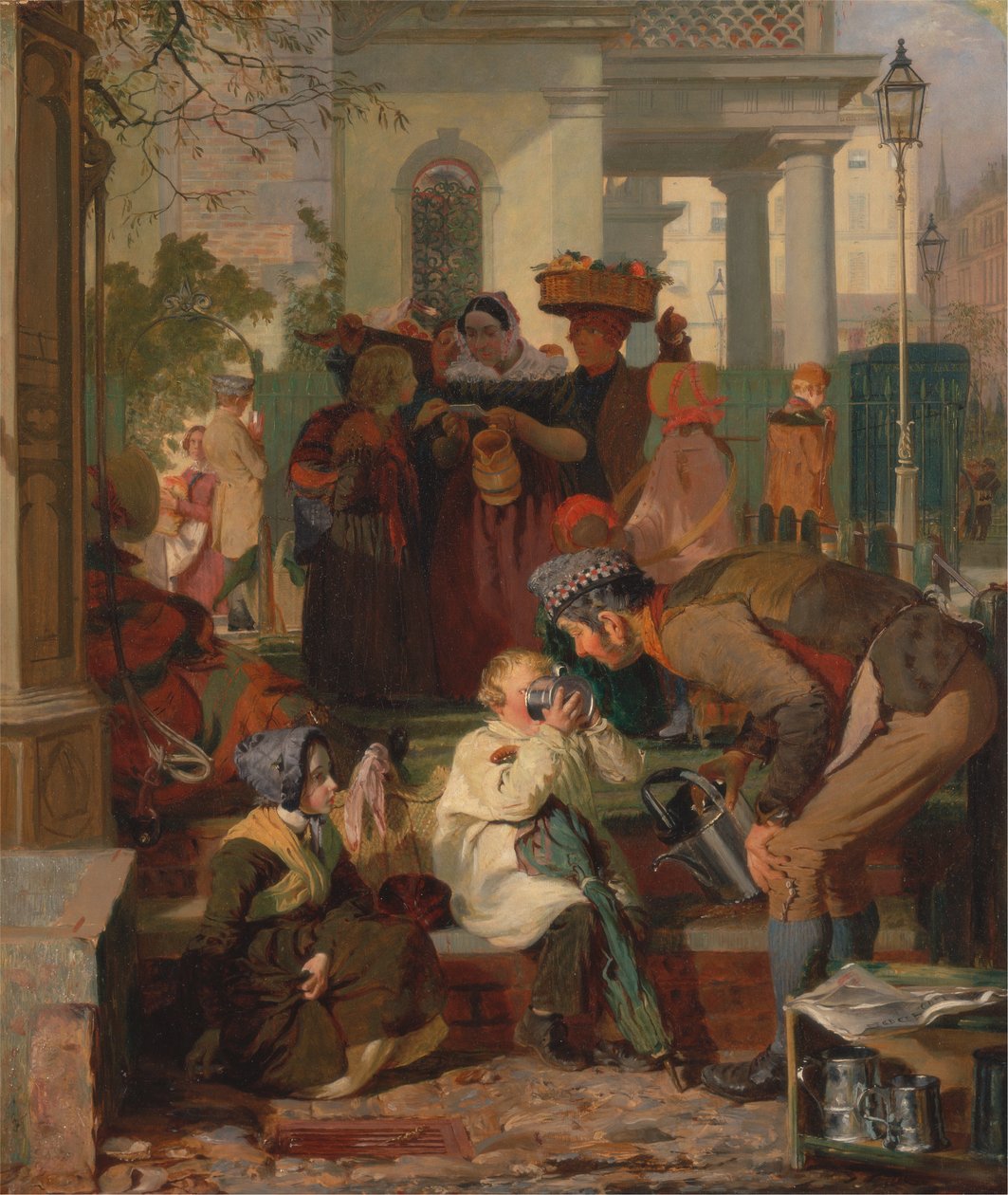 Erfrischung der Müden [1847, Royal Academy of Arts, London, Ausstellungskatalog] von Robert Hannah