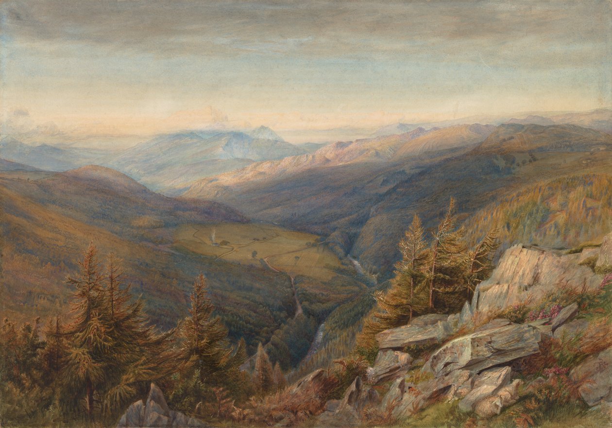 Bergblick, 1863-67 von Robert J. Pattison
