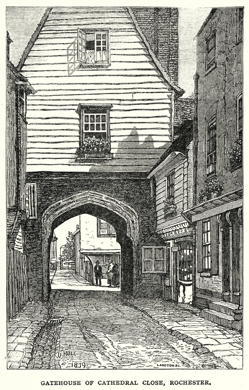 Torhaus der Kathedrale Close, Rochester von Robert Langton