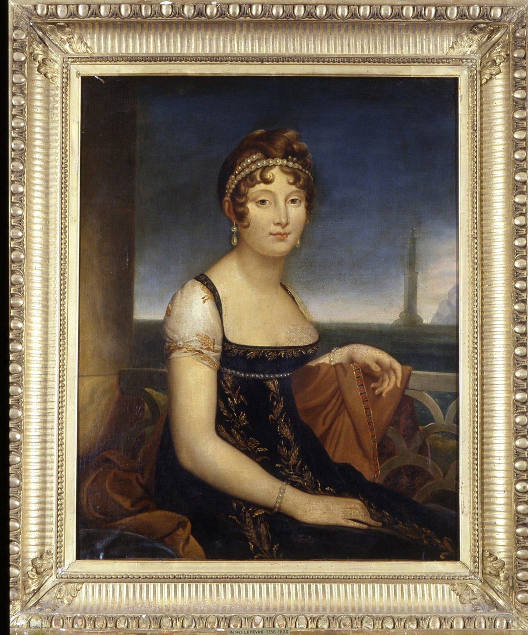 Marie-Paulette genannt Pauline Bonaparte, Prinzessin Borghese (Schwester von Napoleon I) - von Robert Lefevre (1756-1830) von Robert Lefevre