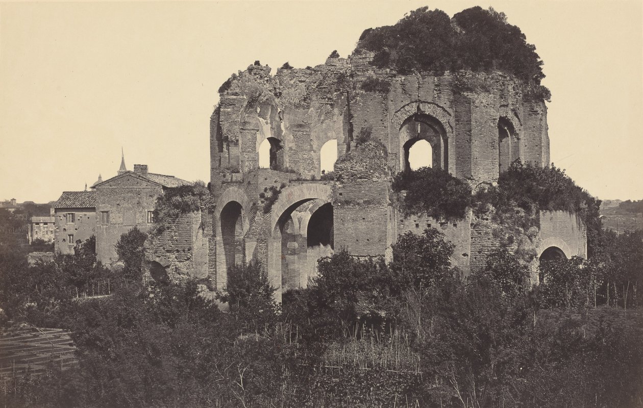 Der Templum Minerva Medica und die Umgebung, 1861 von Robert MacPherson